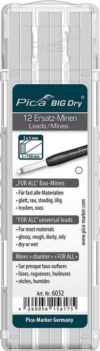 Produktbild Pica Ersatzminen BIG-Dry Weiss (12 Stück, Weiss, 5 mm)