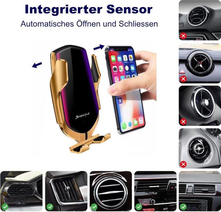 Immagine prodotto Hermex Supporto per smartphone Supporto per telefono cellulare per auto Veicolo Supporto per telefono