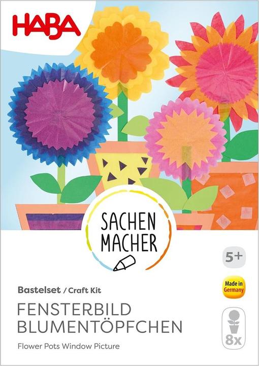 Haba Bastelset - Fensterbild Blumentöpfchen