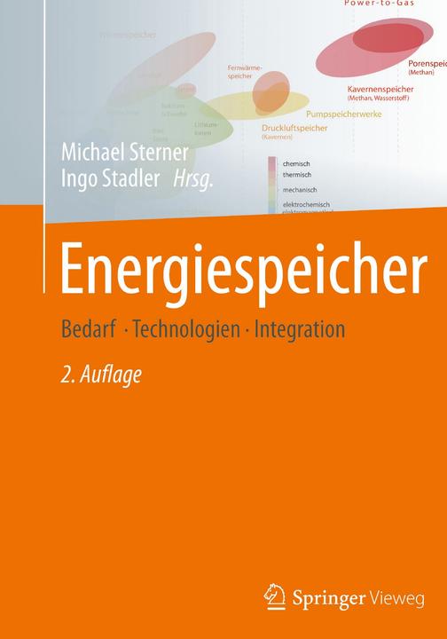Produktbild Energiespeicher - Bedarf, Technologien, Integration (Deutsch, Ingo Stadler, Michael Sterner, 2017)