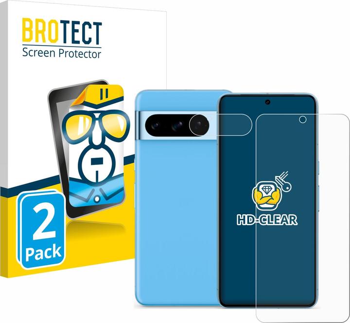 Actual product image BROTECT Screen Protector Clear (2 Piece, Google Pixel 8 Pro)