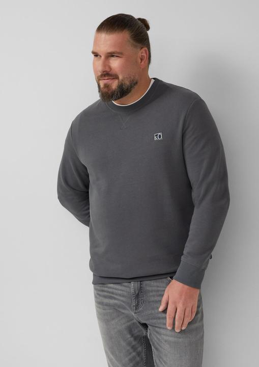 Produktbild s.Oliver Sweatshirt Sweatshirt aus Baumwollmix mit Crew Neck (3XL)