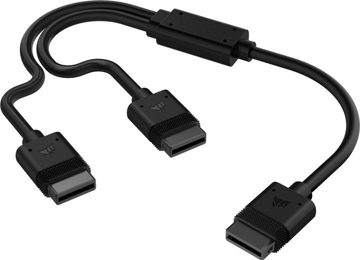 Actual product image Corsair iCUE LINK Cable, 1x 600mm Y-Cable with Straight connectors, Black