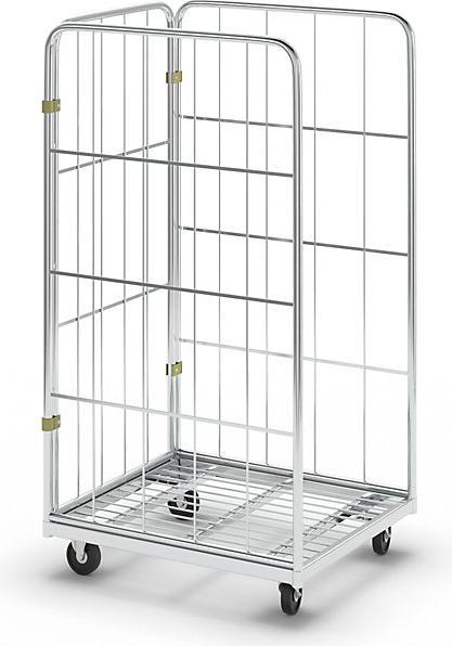 Image du produit kaiserkraft Conteneurs roulants avec parois grillagées (500 kg)