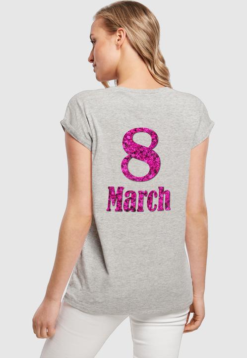 Produktbild Merchcode Ladies WD - 8 March Extended Shoulder Tee - 116993 (S)