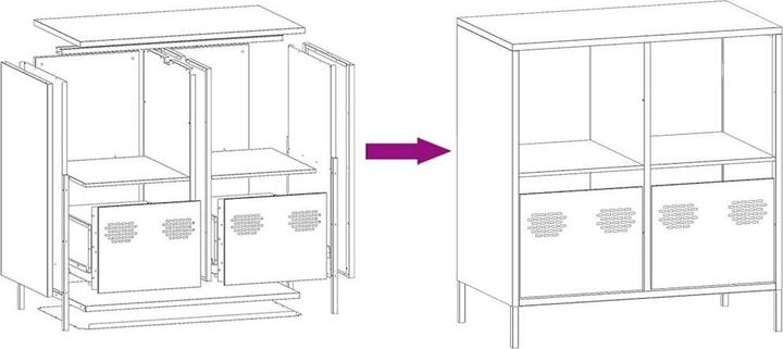 Actual product image vidaXL Sideboard (68 x 39 x 73.50 cm)