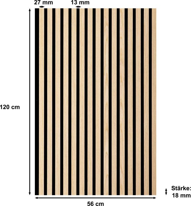 Produktbild Sonido Akustikpaneel New Light Oak (0.67 m², 56 x 120 cm)