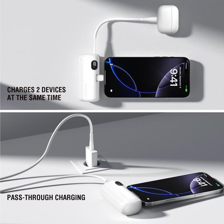 Image du produit 4smarts Powerbank PicoFold 5000mAh 22.5W, weiss (5000 mAh, 22.50 W, 18.15 Wh)