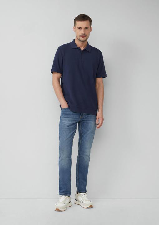 Produktbild S.Oliver Polo-Shirt Poloshirt aus Waffelpiqué (S)