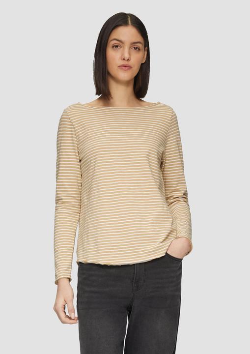 Immagine prodotto S.Oliver T-Shirt Longsleeve mit Flammgarnstruktur und U-Boot-Ausschnitt (44)