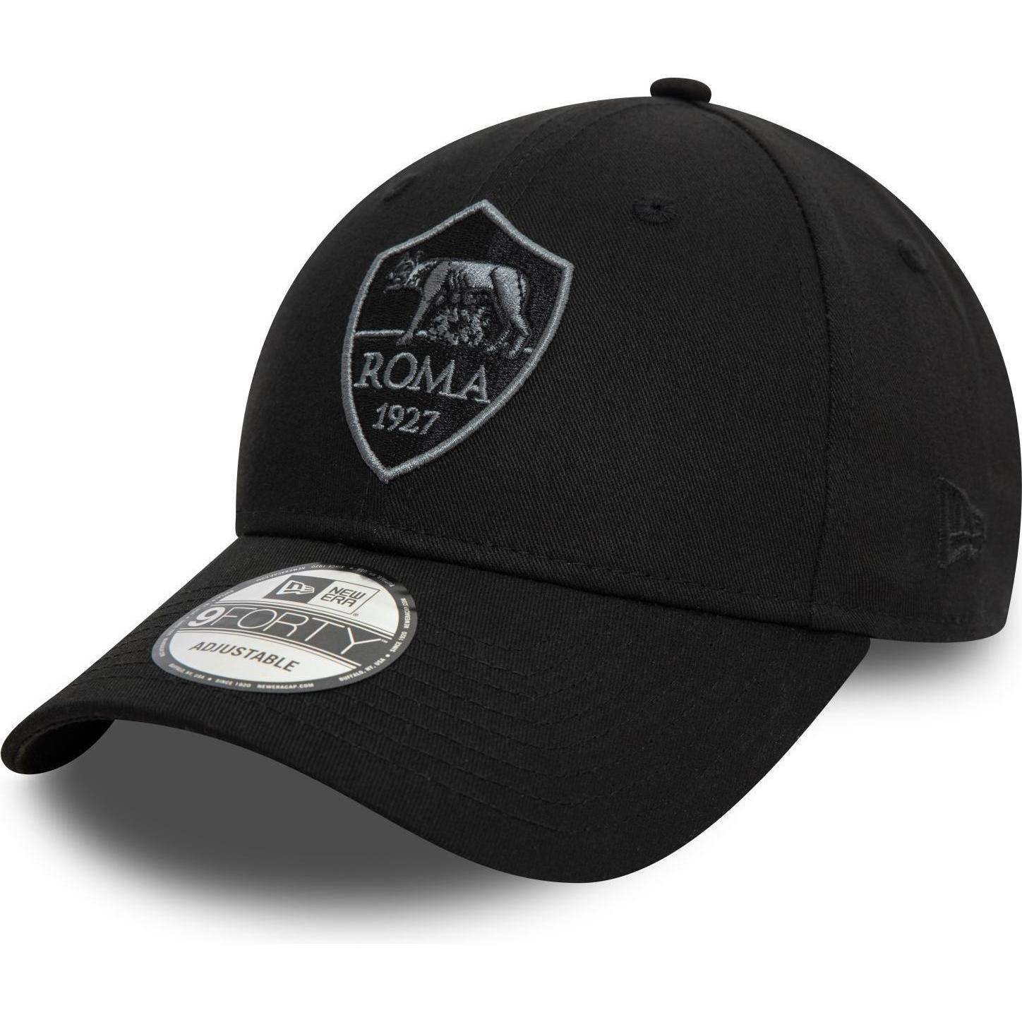 Thumbnail - New Era, Herren, Cap, 9Forty Strapback Cap - TONAL AS Roma schwarz, Schwarz