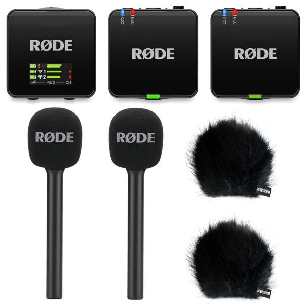 Produktbild RØDE Mikrofon-Funksystem Wireless GO Gen 3 Interview Set 2 BK