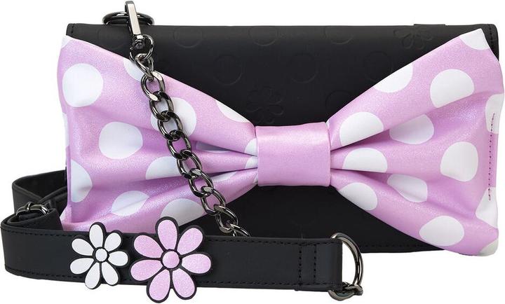 Actual product image Loungefly Disney by Crossbody Minnie Floral Rock the Dots