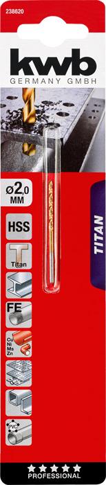 Actual product image kwb TITANHSSpiral drill (2 millimetres)
