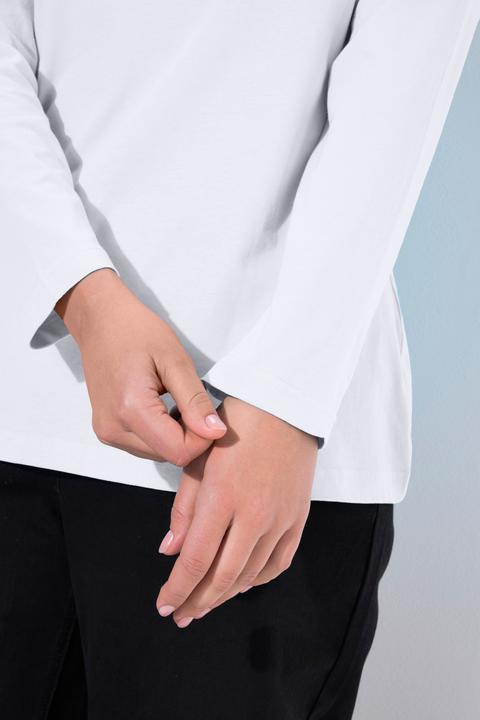 Produktbild Ulla Popken Shirt, Slim, Rundhalsausschnitt, Langarm (58)