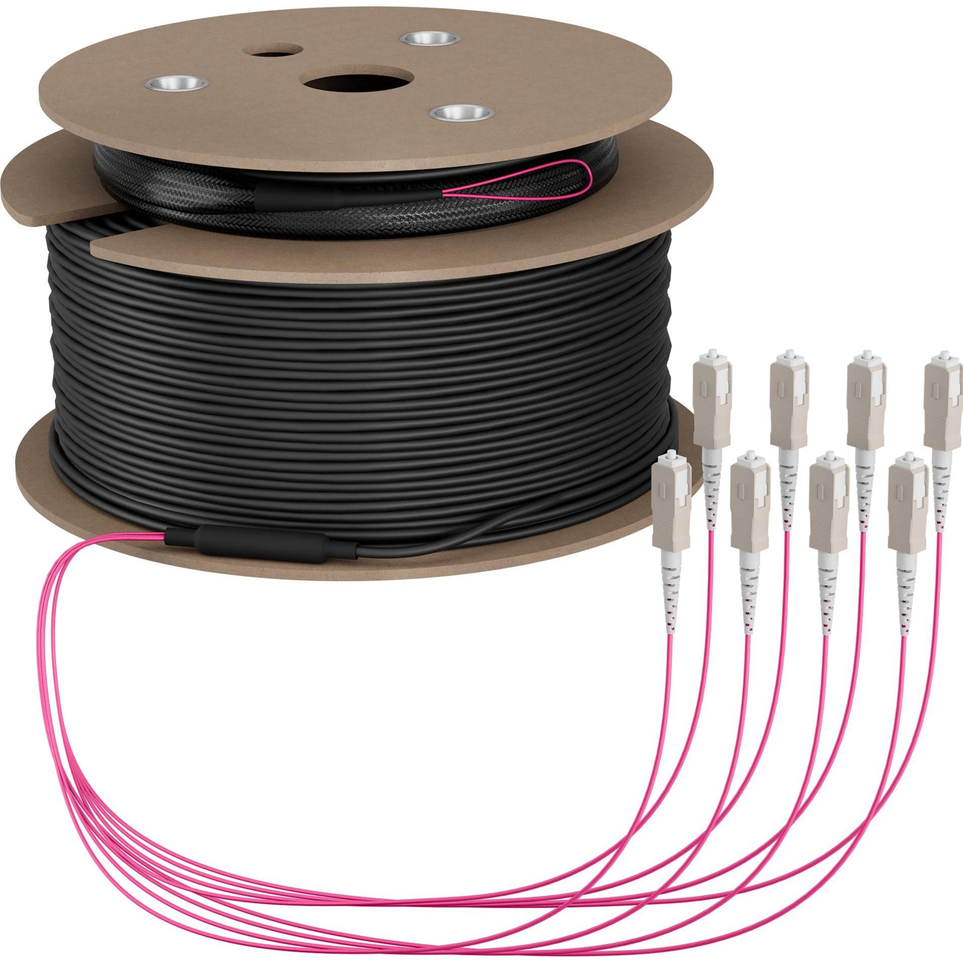 EFB Elektronik Trunkkabel U-DQ ZN BH OM4 8G 1x8 SC-SC 160m Dca LSZH (160 m), Netzwerkkabel
