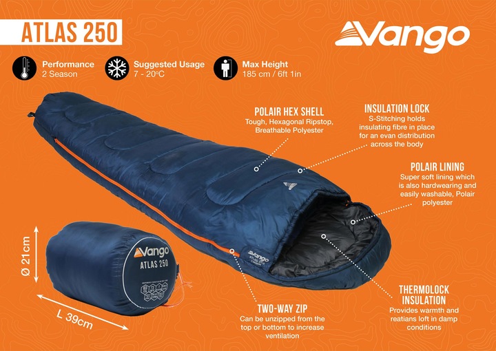 Produktbild Vango Atlas 250 (195 cm)