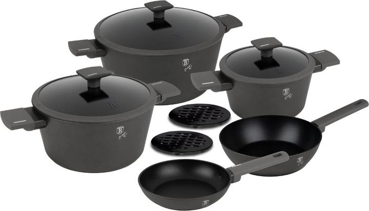 Image du produit BerlingerHaus 10-teiliges Kochgeschirr-Set (20 cm, Ensemble de casseroles et de poêles de cuisson, Aluminium)