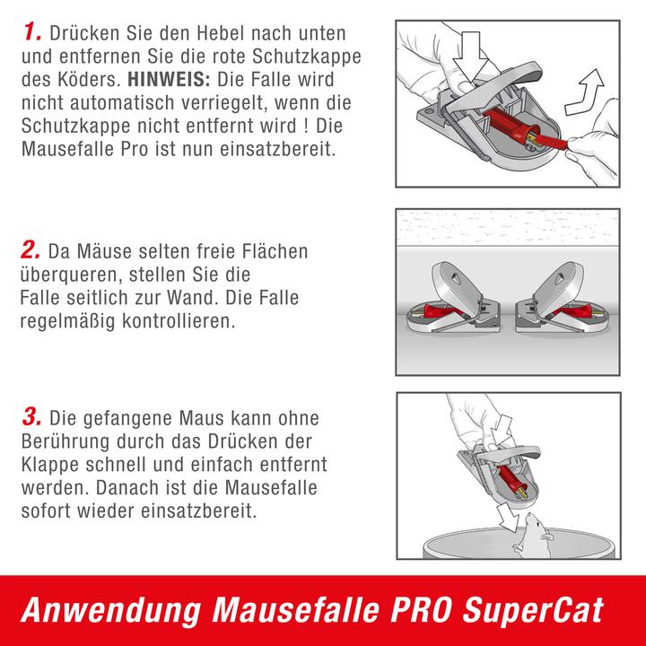 Image du produit Super Cat Mausefalle PRO SuperCat 1er
