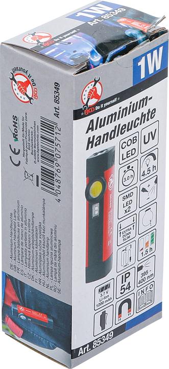 Produktbild BGS COB-LED / UV-Aluminium-Handleuchte 1 W