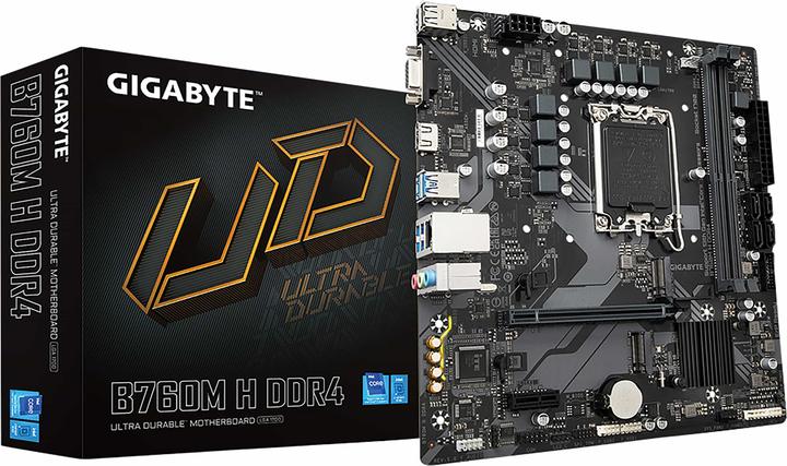 Produktbild Gigabyte B760M H DDR4 (LGA 1700, Intel B760 Express, mATX)
