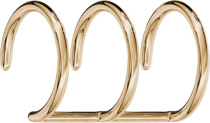 Produktbild Star Piercing Fake Ear Cuff rosegold mit 3 Ringen mit Titanium Schicht (ohne Messing, Chirurgenstahl 316L)