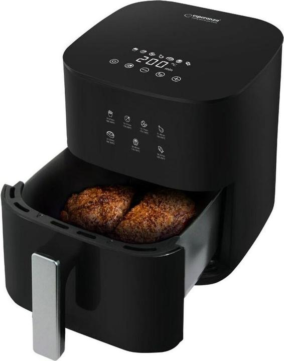 Actual product image Esperanza EKA002 Fettfreie Friteuse 3.5L 1350W Schwarz