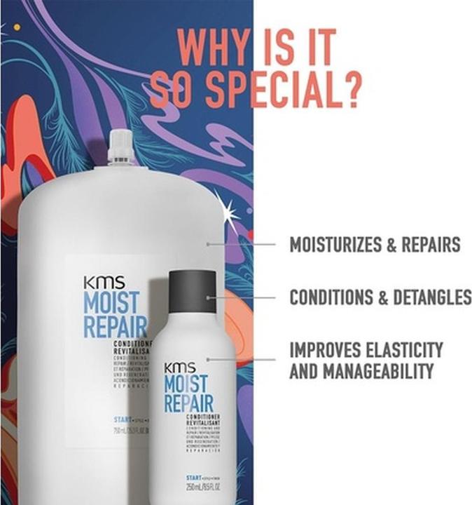 Image du produit KMS California KMS MoistRepair Maxi Conditioner Set (Kit de soins capillaires)