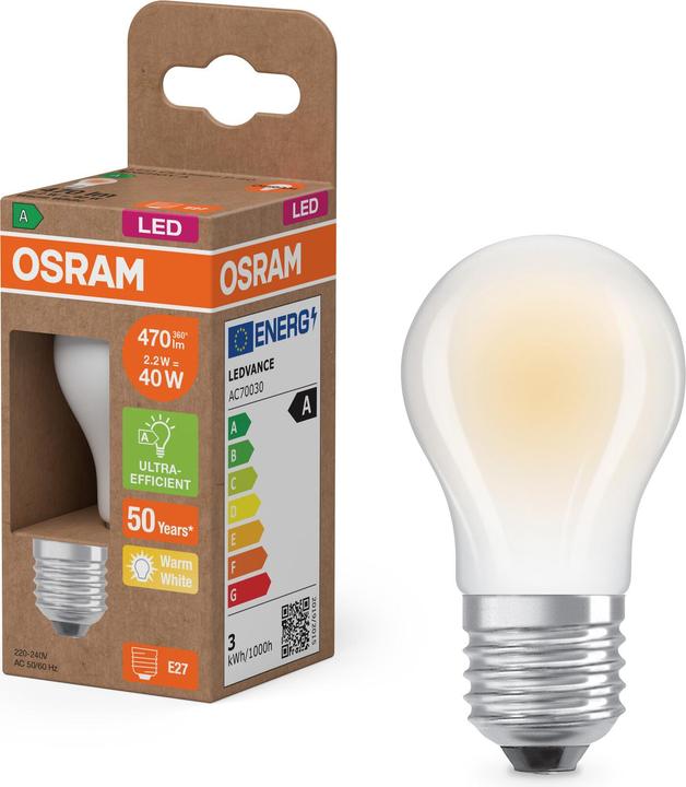 Image du produit Osram LED Classic P 40 (E27, 470 lm, 1x)