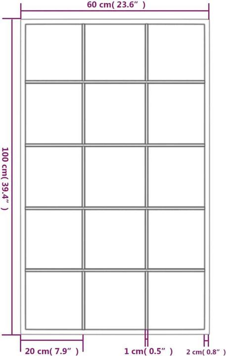 Immagine prodotto vidaXL Wandspiegel (100 x 60 cm)