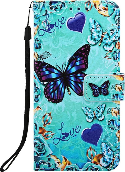 Immagine prodotto Ueli Express Custodia a libro per iPhone 11 Pro Max con portacarte Farfalle (Apple iPhone 11 Pro Max)
