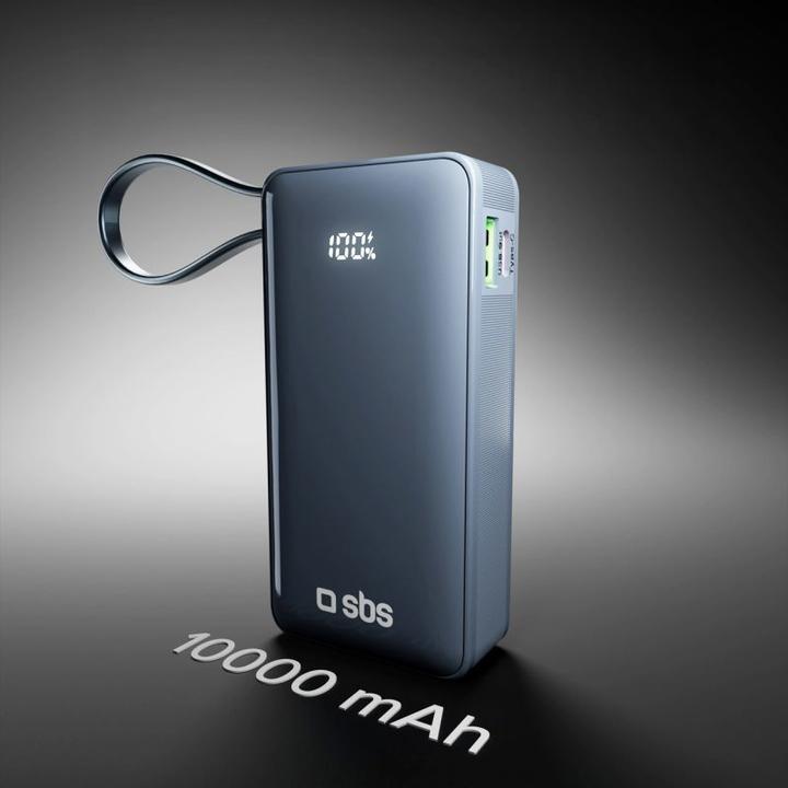 Immagine prodotto SBS TTBB10000LCDTCPD20B (10000 mAh, 20 W, 37 Wh)