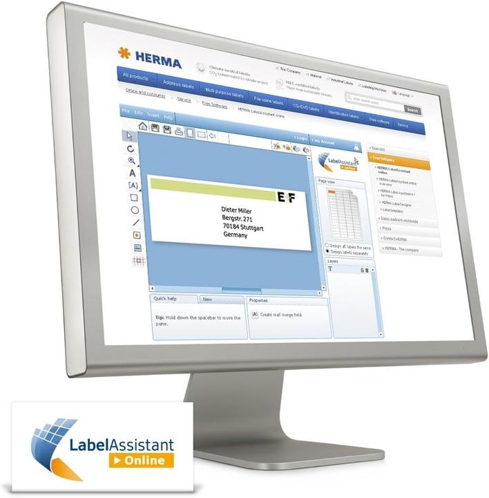 Actual product image HERMA Weatherproof labels A4