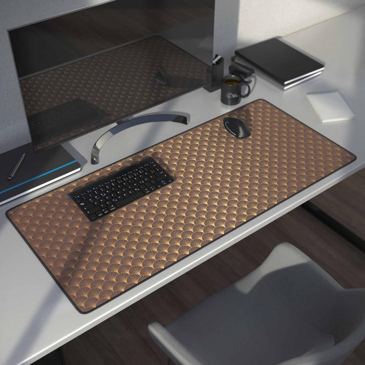 Actual product image CSL Gaming Mouse Pad, XXL Mouse Mat 900 x 400mm with woven Microfaster Texture, Art Deco (XXL)