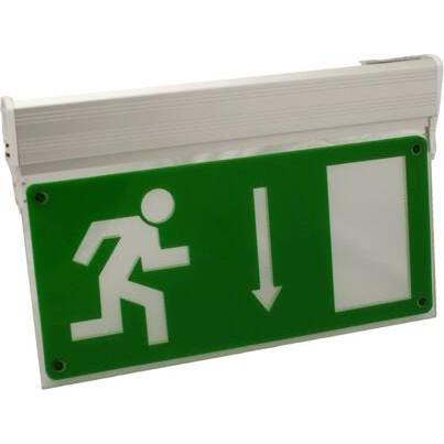 Csdk SL, Sicherheitskennzeichnung, ONE WAY LED til central forsyning, tilsluttet backup strømforsyning. Laeseafstand 20m...