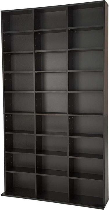 Image du produit tectake Meuble Range CD DVD (102 x 23,5 x 180 cm)