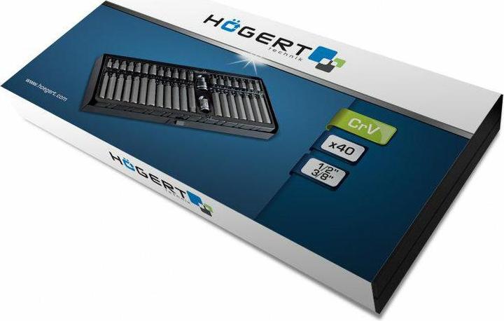 Produktbild Högert Schrauberzieherspitzen im Set, 40 Stck. (Innensechsrund TX)