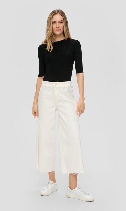 Produktbild s.Oliver Strickpullover Gerippter Pullover aus Viskosestretch (32)