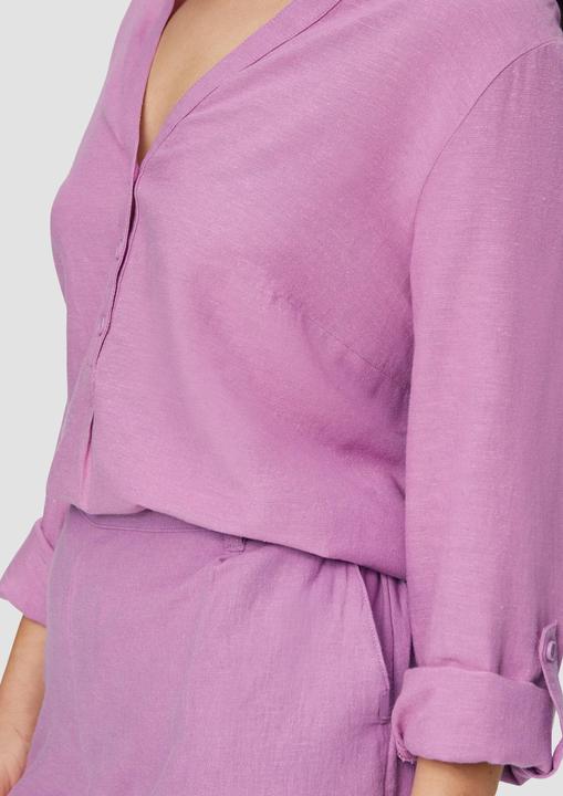 Produktbild S.Oliver Bluse Bluse mit Stehkragen und Knopfleiste (52)