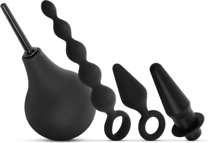 Produktbild Easytoys Analplug Set mit Dusche Schwarz
