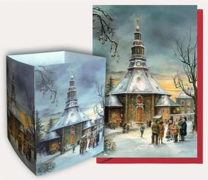 Produktbild Olewinski & Tochter 2784 - Tischlaterne "Seiffener Kirche"