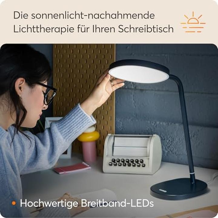 Produktbild Lumie 10000 Lux 15cm Task schwarz Lichttherapie Büro (10000 lx)
