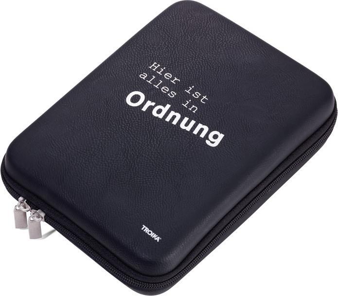 Produktbild Troika ALLES IN ORDNUNG Organizer-Etui mit Reissverschluss, schwarz/grau