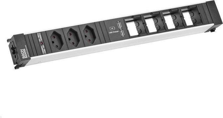 Actual product image Bachmann Power strip CONFERENCE 3x T13, USB, 4x Custom-ABD empty (3x, Type 13)
