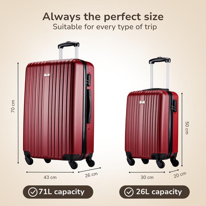 Produktbild Slazenger Trolley Set 18/26" 2pcs Red (71 l)