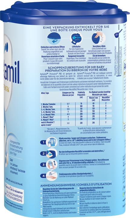 Actual product image Aptamil Pronutra Pre (800 g, from birth)