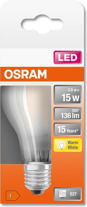 Produktbild Osram Led Retrofit Classic A (E27, 136 lm, 1 x)