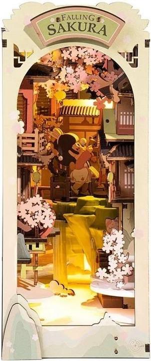 Image du produit Robotime Tiny House - Kit de construction en bois pour bibliothèque : Falling Sakura