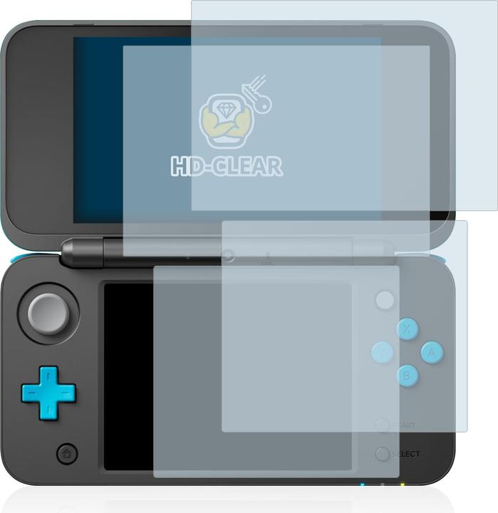 Productafbeelding BROTECT Schermbeschermer Schermbeschermfolie Helder Transparant (2 Stuk, 2DS XL)