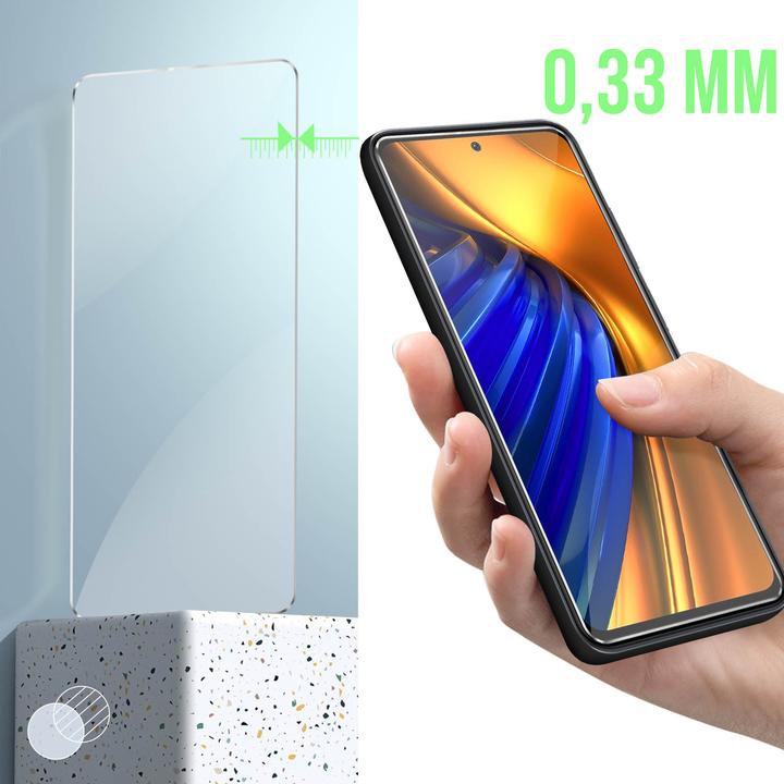 Produktbild Avizar 9H Härtegrad Glas-Displayschutzfolie (1 Stück, Xiaomi Poco F4)